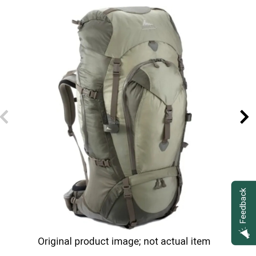 Gregory Deva 85 Response CFS Series NWT includes camelback size XS women's green